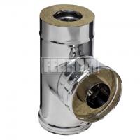 Сэндвич тройник 90° Ferrum из нержавеющей стали d135х200